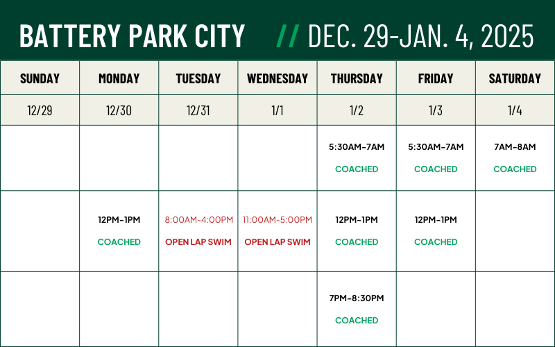 AGUA Masters BPC Practice Schedule 2