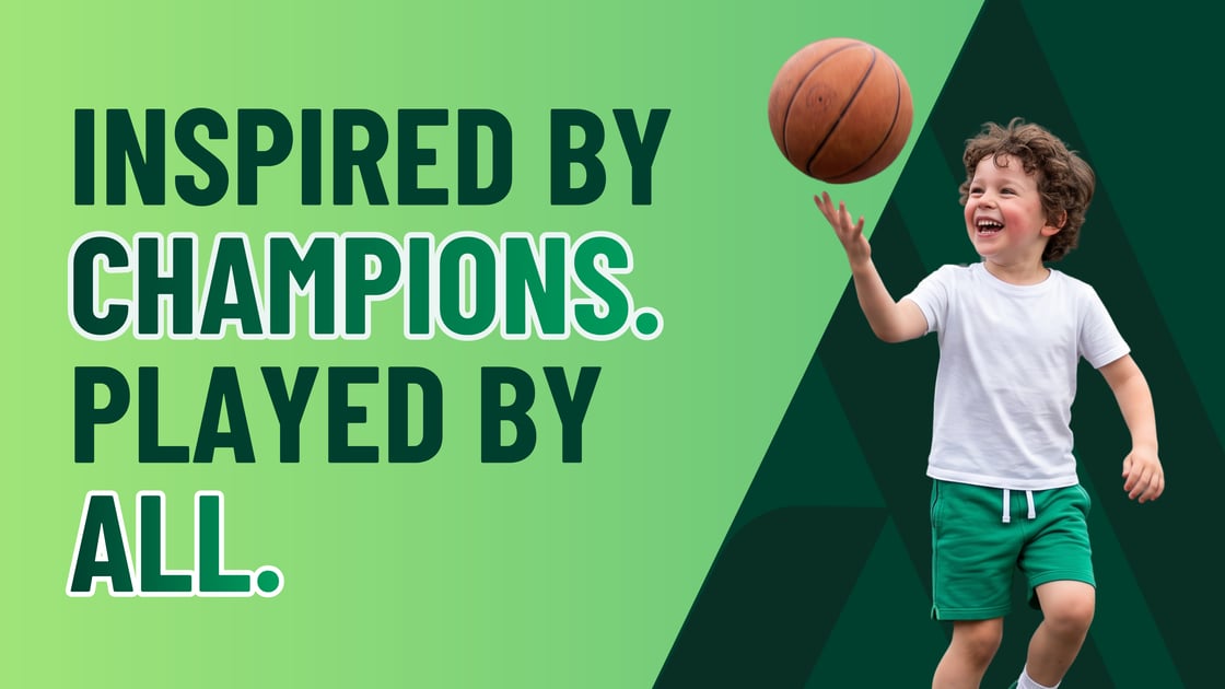 Inspired by champions. Played by all.
